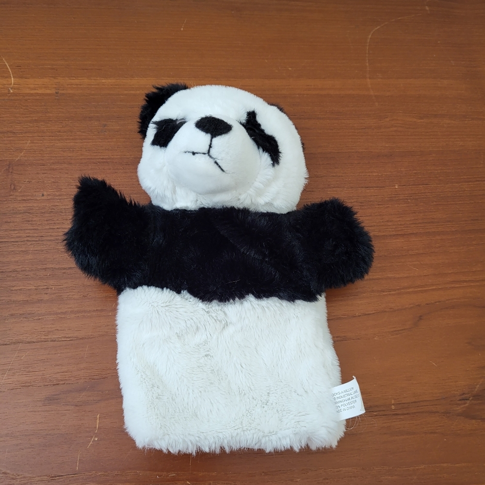 Books-A-Million Plush Panda Hand Puppet EUC